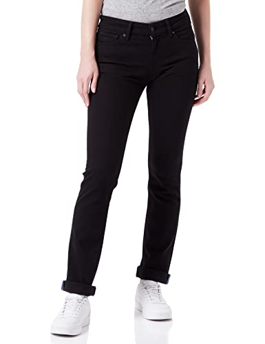 Kings of Indigo Damen Emi Straight Jeans, Schwarz (Stay Black 6104), 25W / 32L EU von Kings of Indigo