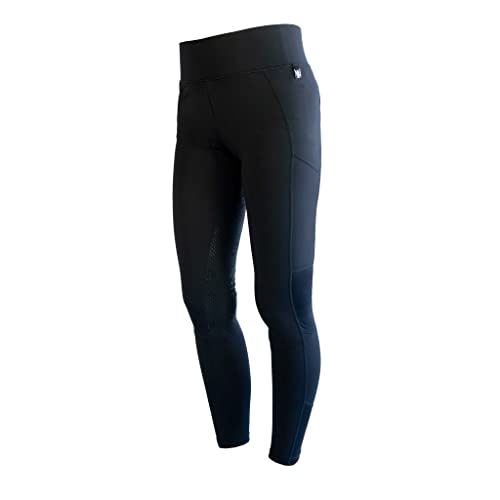 Kingsland - Kemmie Full Grip F-Tec2 Tights for Girls - Kinder Reitleggings - Silikon Vollbesat - Navy - 110/116 von Kingsland