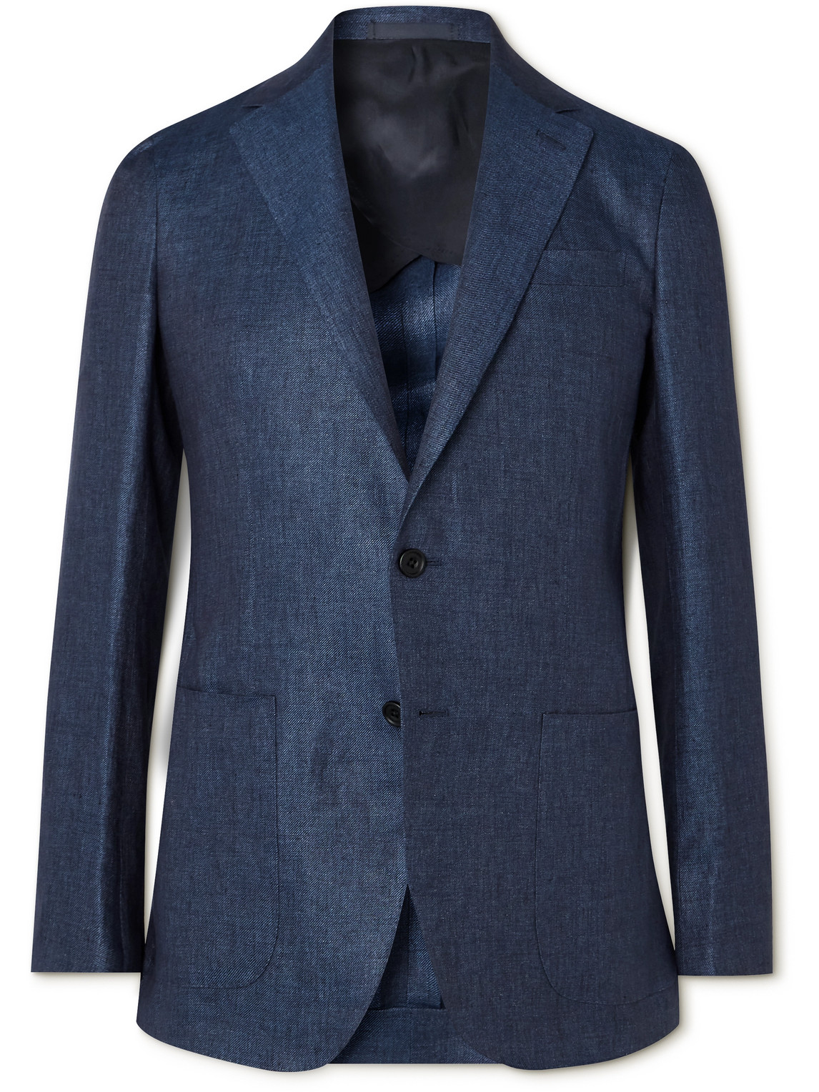 Kingsman - Slim-Fit Linen Blazer - Men - Blue - IT 50 von Kingsman