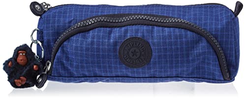 Kipling CUTE, Federmäppchen mit Mehreren Fächern, 22 cm, 1 L, Worker Blue Ribstop von Kipling