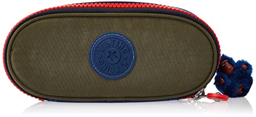 Kipling DUOBOX, Federmäppchen mit Reißverschluss, 20 cm, 1 L, Seaweed Green Block von Kipling