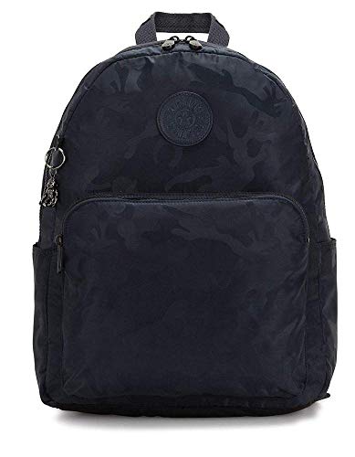 Kipling Damen Citrine Damenrucksack für Freizeit und Sport, Blau (Satin Camo Blue) von Kipling