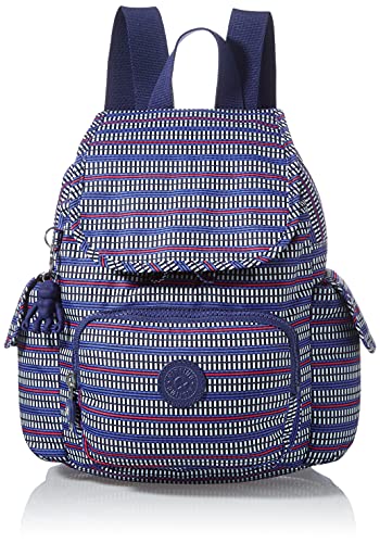 Kipling Damen City Pack Mini Rucksäcke, Blau Geo Print, One Size von Kipling