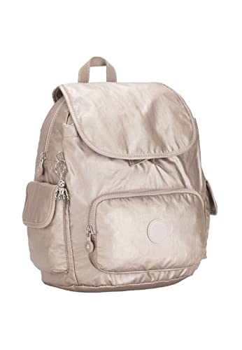 Kipling Damen City Pack Rucksack, Silber (Metallic Glow), 27x33.5x19 cm (B x H T) EU von Kipling