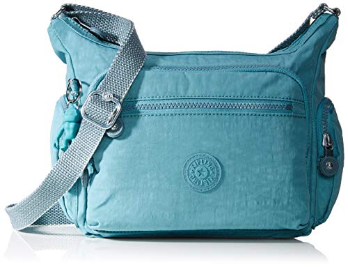 Kipling Damen Gabbie S Umhängetasche Blau (Aqua Frost) von Kipling