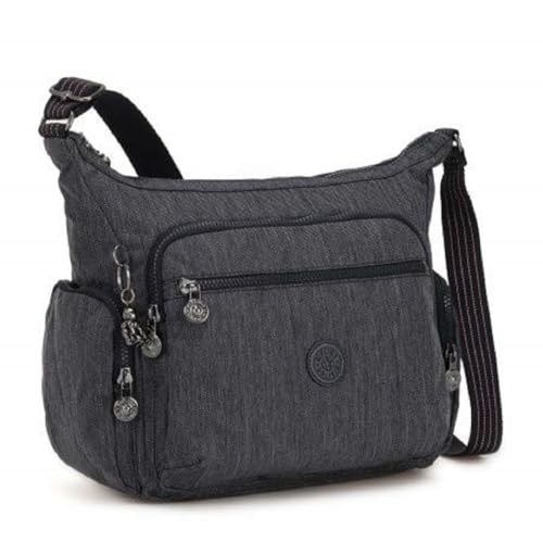 Kipling Damen Gabbie Tasche, Blau (Active Denim), 35.5x30x18.5 cm (B x H T) EU von Kipling