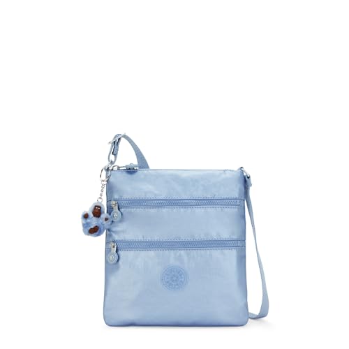 Kipling Damen Keiko Umhängetasche, Pebble Blue Met von Kipling