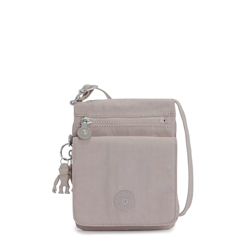 Kipling New Eldorado, Kleine Umhängetasche, Wasserabweisend, 19.5 cm, 1 L, Grey Gris von Kipling