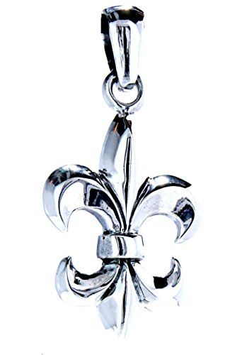 Kiss of Leather Fleur-de-Lis Anhänger aus 925 Sterling Silber Nr. 40 von Kiss of Leather