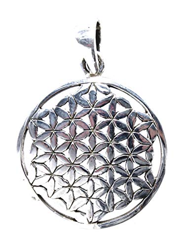 Kiss of Leather Blume des Lebens Anhänger aus 925 Sterling Silber Nr96B von Kiss of Leather