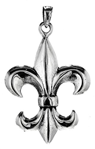 Kiss of Leather Fleur-de-Lis Anhänger aus 925 Sterling Silber Nr. 184 von Kiss of Leather