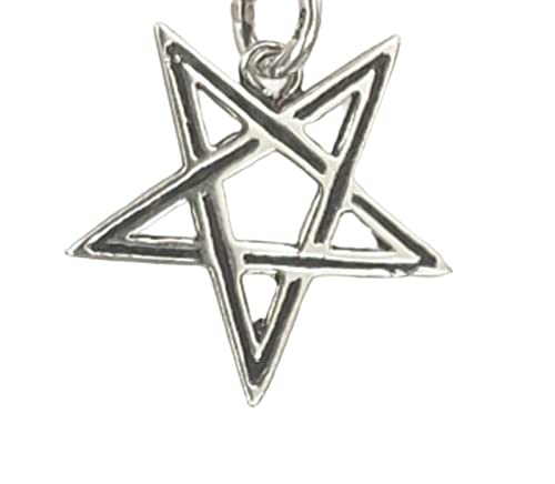 Kiss of Leather Kleiner Pentagramm Anhänger aus 925 Sterling Silber Nr.51 von Kiss of Leather