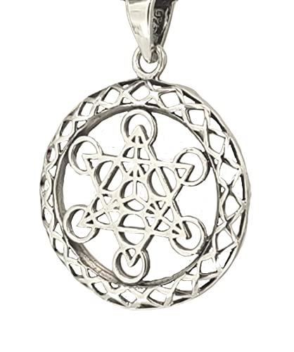 Kiss of Leather Metatrons Würfel Anhänger aus 925 Sterling Silber Nr. 202 von Kiss of Leather