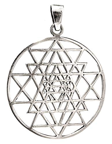 Kiss of Leather Sri Yantra Anhänger aus 925 Sterling Silber Nr. 131 von Kiss of Leather