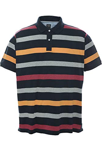 Kitaro Poloshirt Polo Shirt Hemd Herren Kurzarm Baumwolle Piqué, Farbe:Marine (Navy), Herrengrößen:4XL von Kitaro