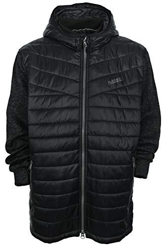 Kitaro Sweatjacke Steppjacke Blouson Jacket Jacke Herren, Farbe:dunkelgrau, Herrengrößen:5XL von Kitaro