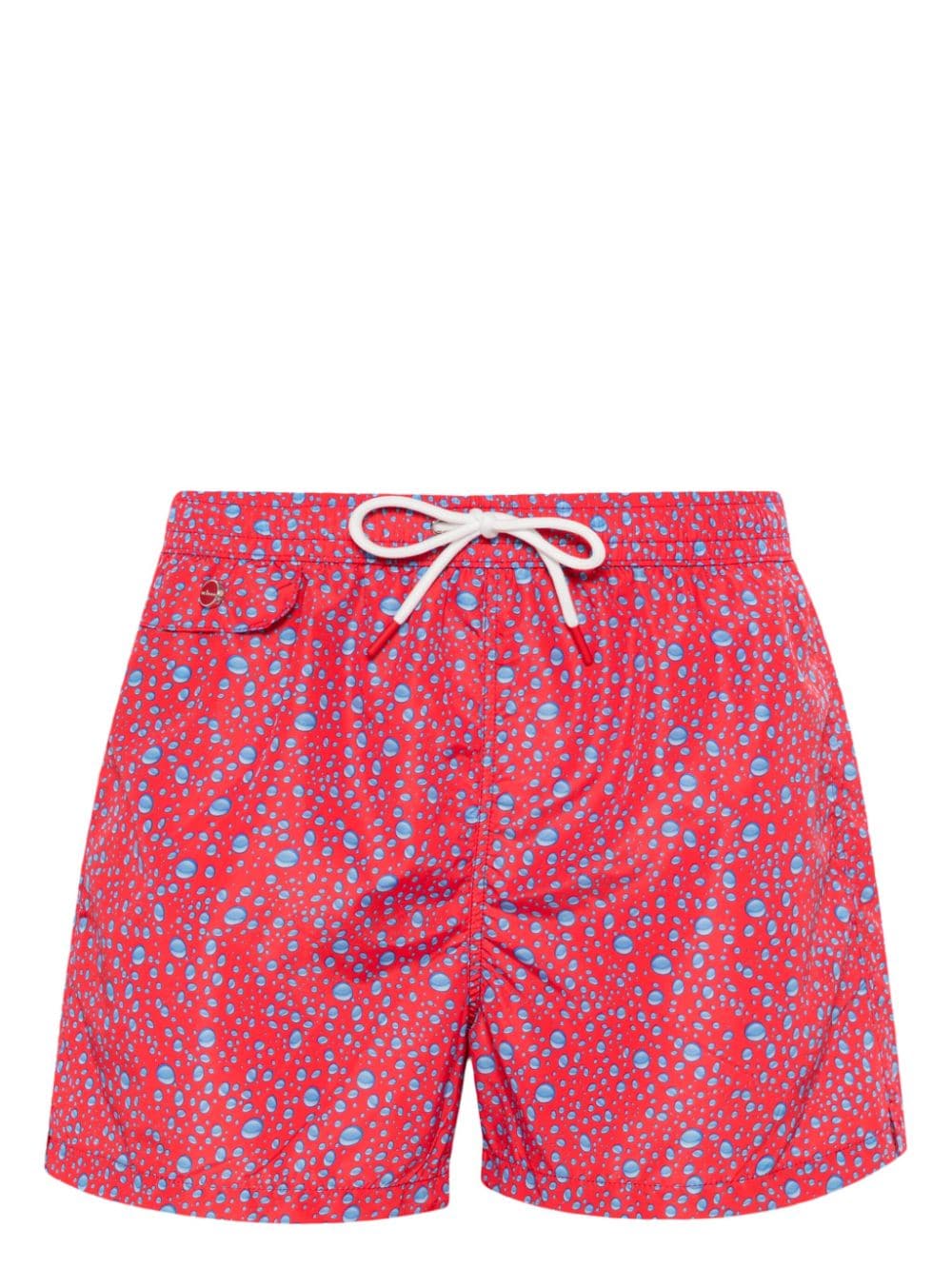 Kiton Badeshorts mit Blasen-Print - Rot von Kiton