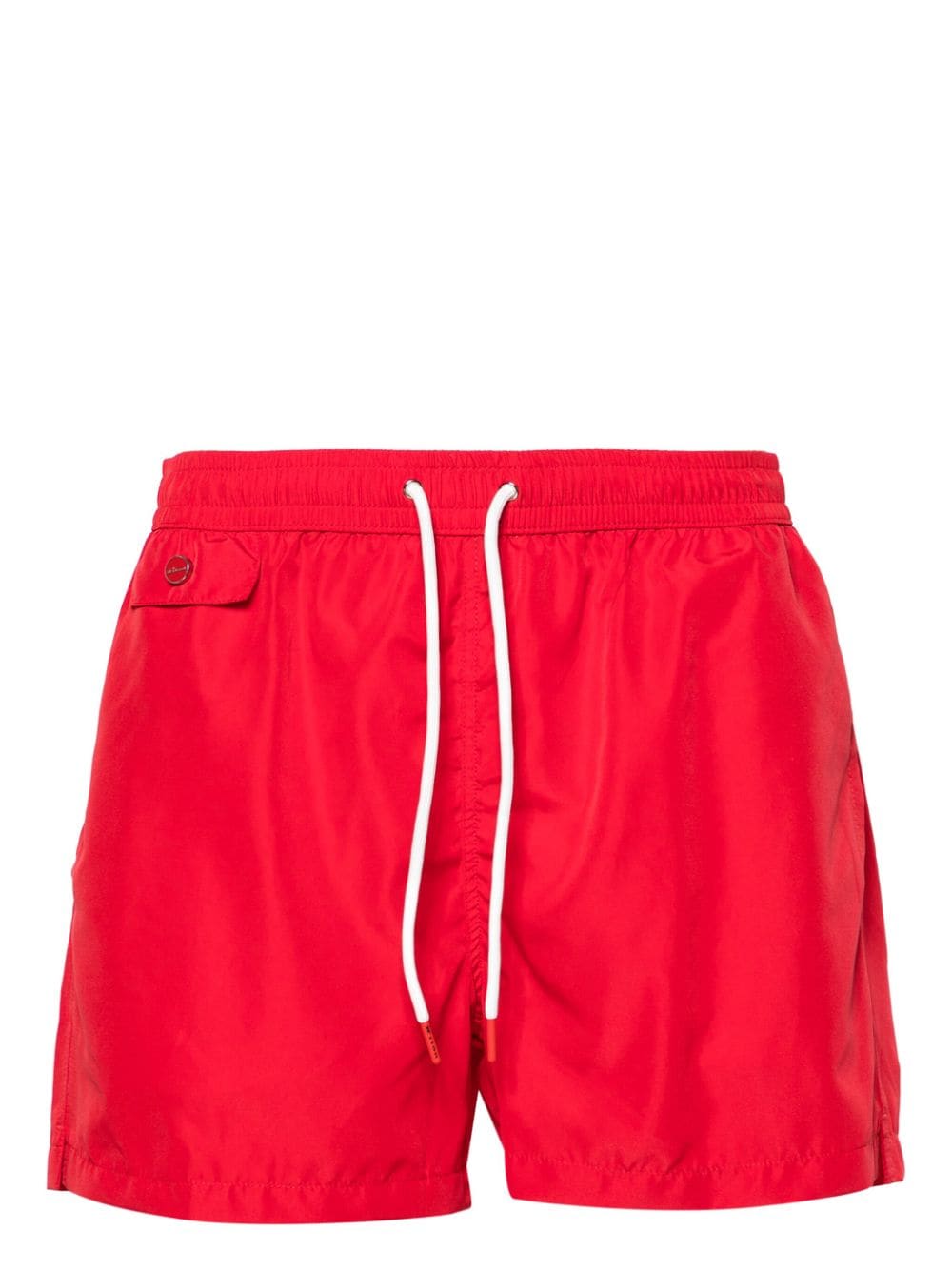 Kiton Badeshorts mit Kordelzug - Rot von Kiton