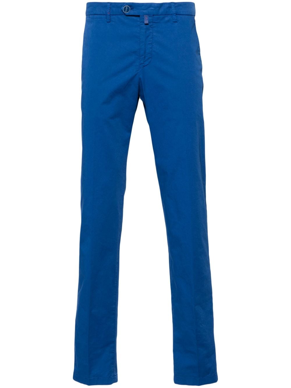 Kiton Halbhohe Slim-Fit-Chino - Blau von Kiton