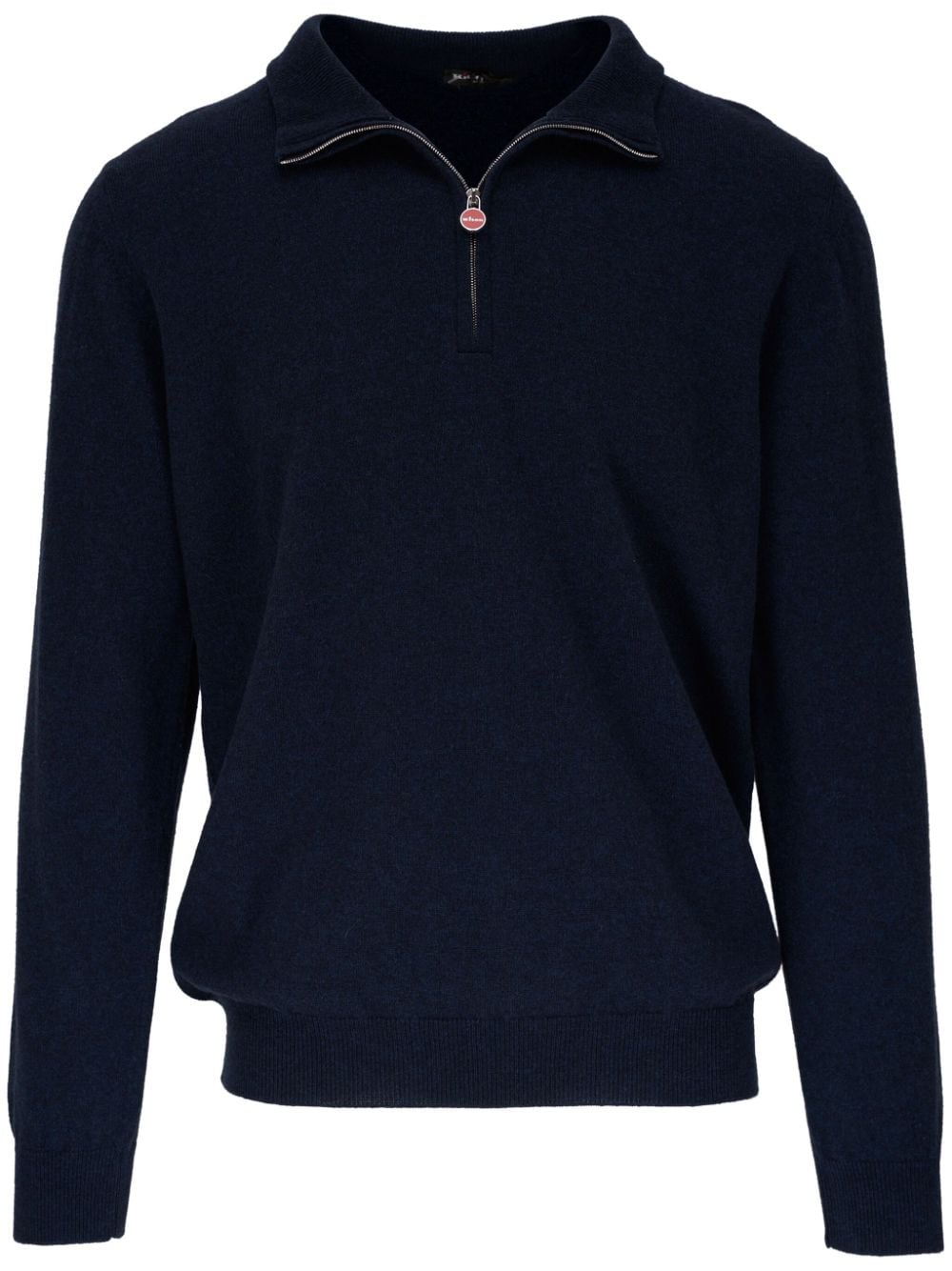 Kiton Pullover aus Kaschmir mit Reißverschluss - Blau von Kiton