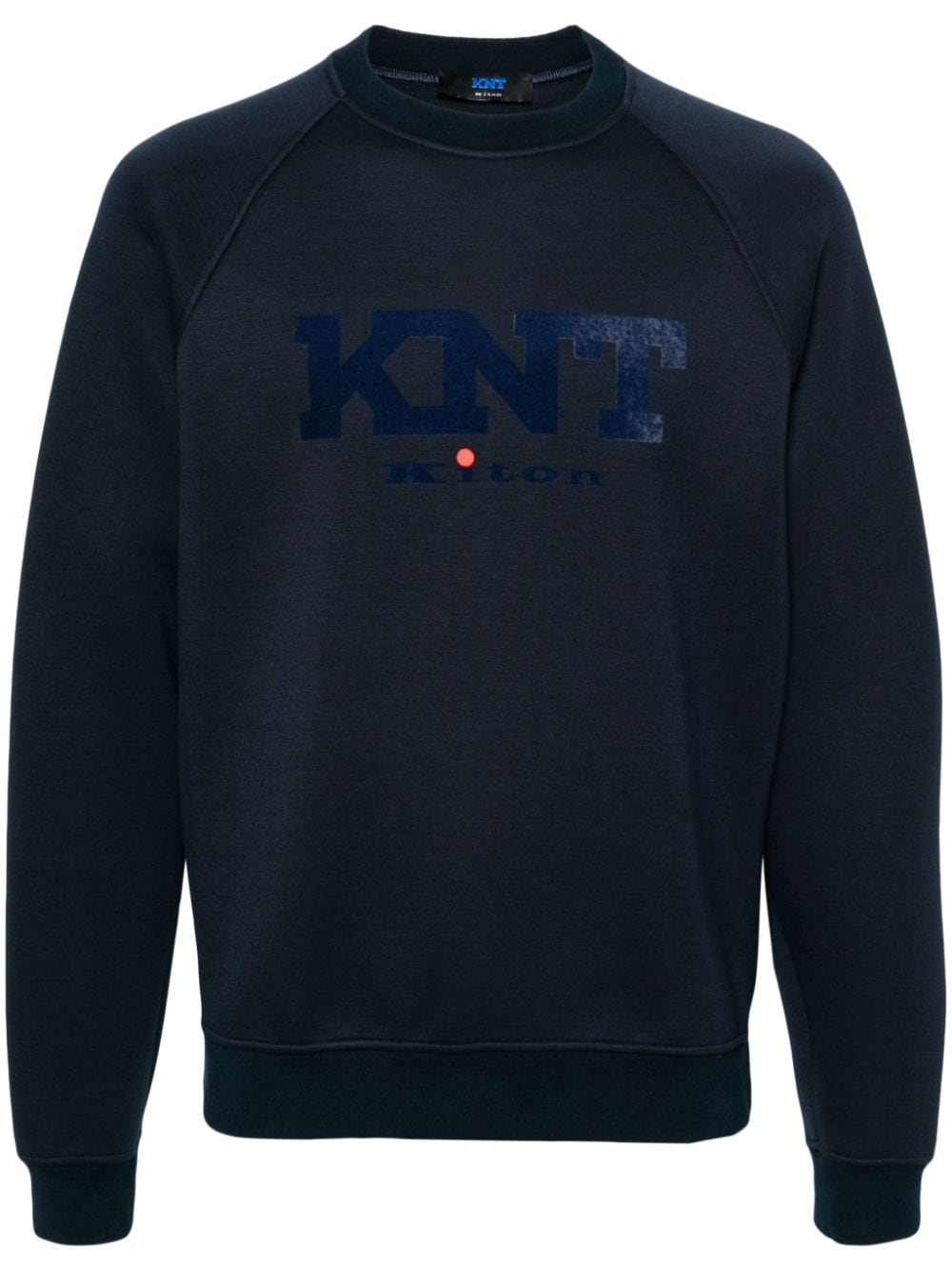 Kiton Sweatshirt mit beflocktem Logo - Blau von Kiton