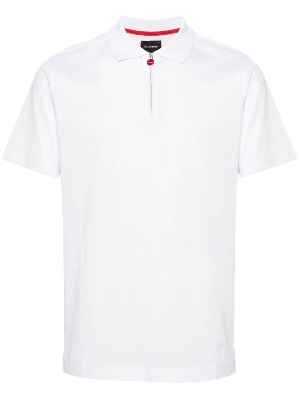 Kiton Pikee-Poloshirt - Weiß von Kiton