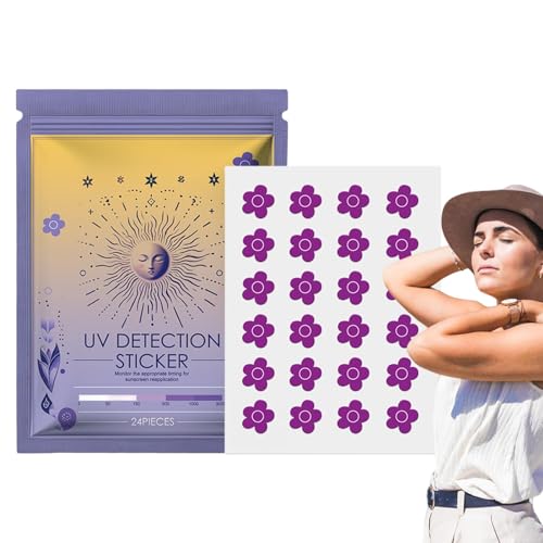 UV-Aufkleber für Sonnenschutzmittel, UV-Sonnenerkennungsaufkleber | 24 Stück Sonnenschutzaufkleber | Sonnenschutz-Erinnerungsaufkleber, Sonnen-UV-Aufkleber, Sonnenschutzpflaster, Sonnenschutzaufkleber UV-Aufkleber für Sonnenschutzmittel, UV-Sonnenerkennungsaufkleber | 24 Stück Sonnenschutzaufkleber | Sonnenschutz-Erinnerungsaufkleber, Sonnen-UV-Aufkleber, Sonnenschutzpflaster, Sonnenschutzaufkleber von Kixolazr