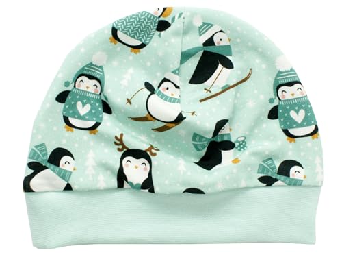 Kleine Könige Mütze Baby Jungen Beanie · Modell Winter Pinguine, Aqua · Ökotex 100 Zertifiziert · Größe 122/128 Kleine Könige Mütze Baby Jungen Beanie · Modell Winter Pinguine, Aqua · Ökotex 100 Zertifiziert · Größe 122/128 von Kleine Könige