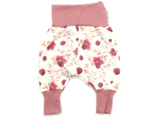 Kleine Könige Pumphose Baby Mädchen Hose · Modell Brombeere Pretty BlackBerry, Beere · Ökotex 100 Zertifiziert · Größe 110/116 von Kleine Könige