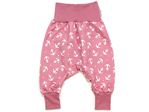 Kleine Könige Pumphose Baby Mädchen Hose · Modell Sterne Anker Beere, Beere · Ökotex 100 Zertifiziert · Größe 110/116 von Kleine Könige