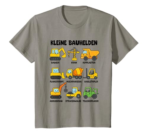 Kinder Baustellen Crew Niedliche Baufahrzeuge Kinder 2 3 4 5 Jahre T-Shirt Kinder Baustellen Crew Niedliche Baufahrzeuge Kinder 2 3 4 5 Jahre T-Shirt von Kleine Pfote .