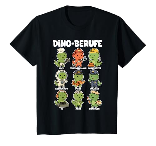 Kinder Dino-Berufe Kinder Design - Niedliche Dinosaurier Berufe T-Shirt Kinder Dino-Berufe Kinder Design - Niedliche Dinosaurier Berufe T-Shirt von Kleine Pfote .