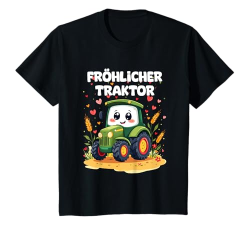Kinder Fröhlicher Traktor Bauernhof Design Kinder 2 3 4 5 Jahre T-Shirt Kinder Fröhlicher Traktor Bauernhof Design Kinder 2 3 4 5 Jahre T-Shirt von Kleine Pfote .