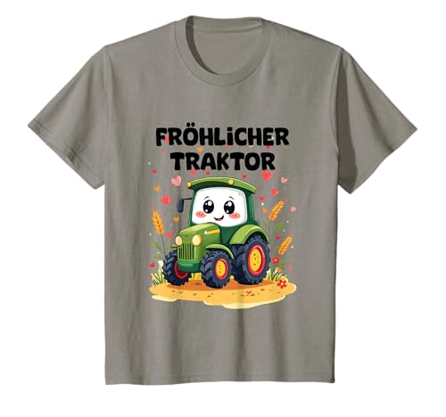Kinder Fröhlicher Traktor Bauernhof Design Kinder 2 3 4 5 Jahre T-Shirt Kinder Fröhlicher Traktor Bauernhof Design Kinder 2 3 4 5 Jahre T-Shirt von Kleine Pfote .