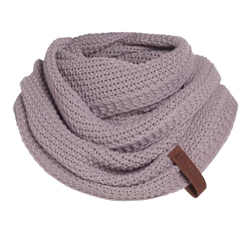 KNIT FACTORY - Coco Loop Schal - Gestrickter Schlauchschal - Für Damen und Herren - Herbst & Winter Essentials - Zeitloses Mode-Accessoire - Strickschal mit Wolle - Hochwertige Qualität - Mauve von KNIT FACTORY