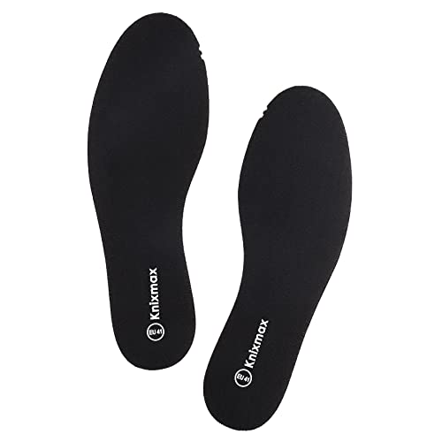 Knixmax Memory Foam Einlegesohlen Dünn Weich Schuheinlagen Komfort Einlagen Schuhsohlen Sohlen für Schuhe Damen Schwarz 40 EU von Knixmax