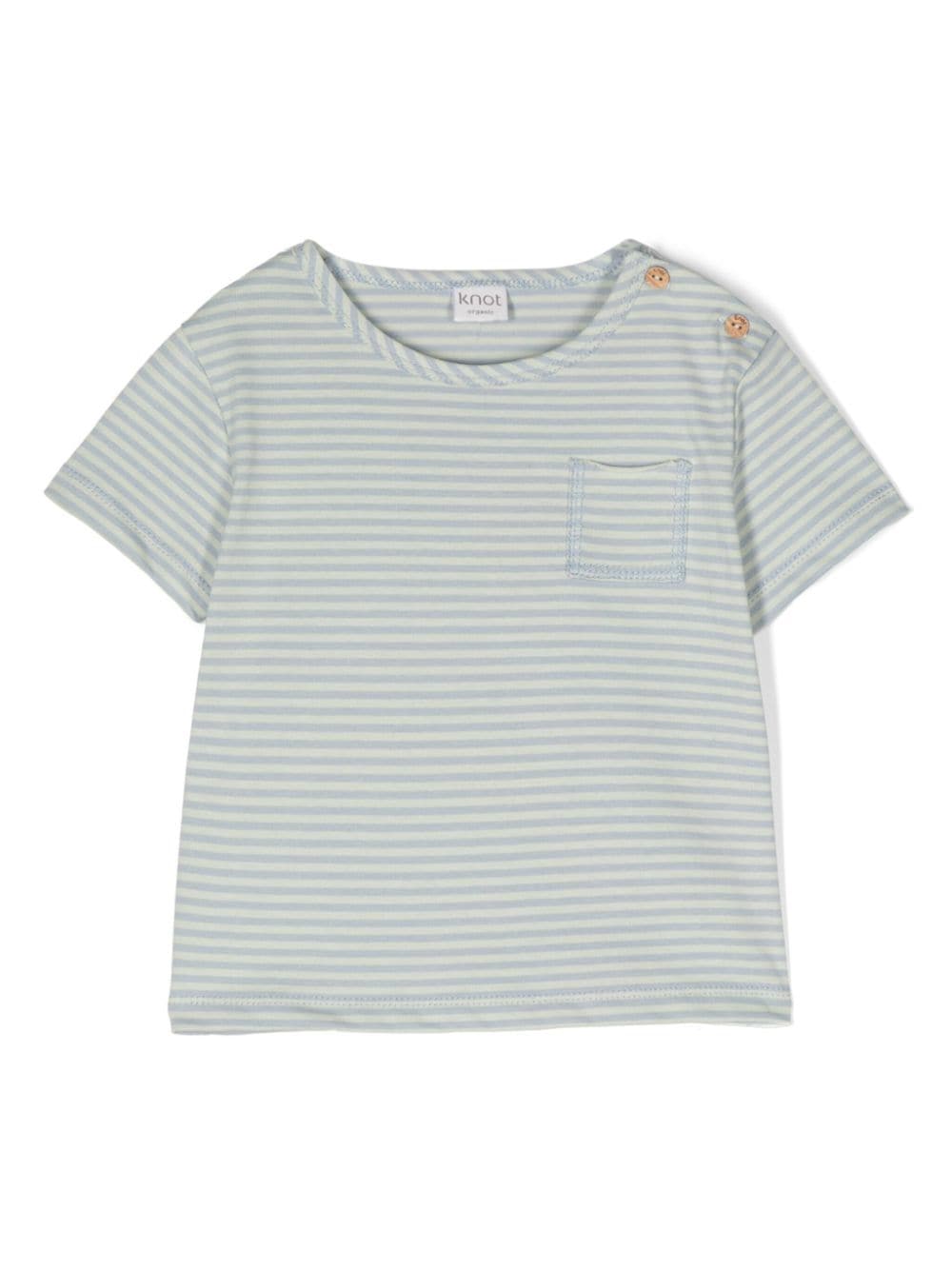 Knot Gestreiftes Louie T-Shirt - Blau von Knot