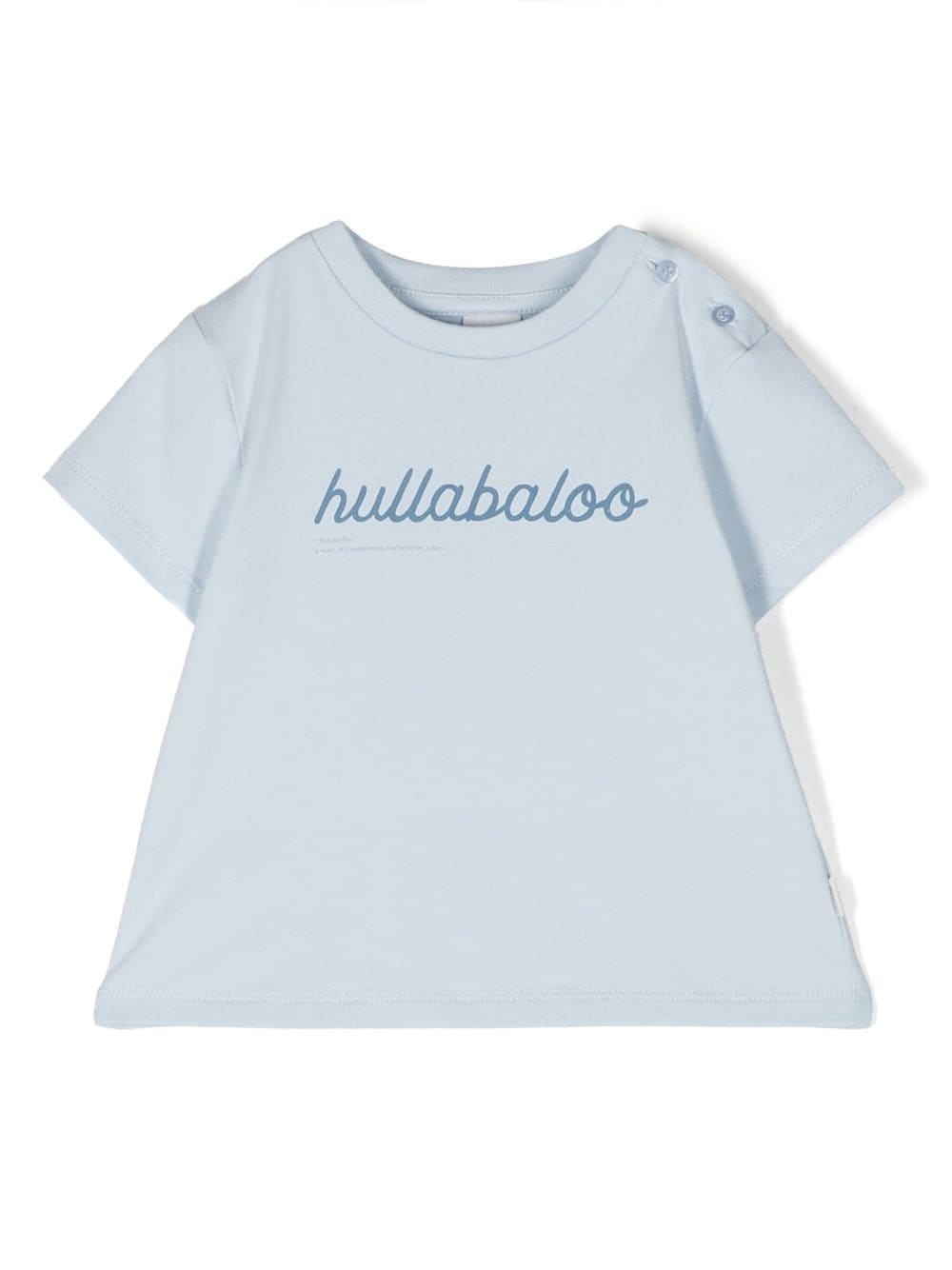 Knot Hullabaloo T-Shirt mit Knöpfen - Blau von Knot