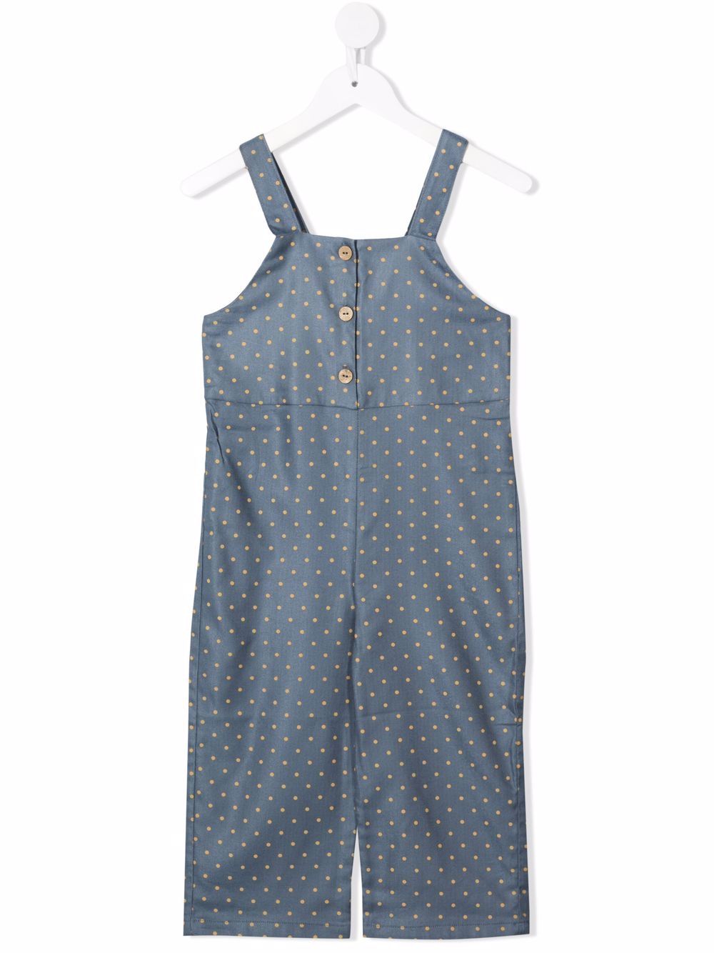 Knot Kiku Jumpsuit mit Polka Dots - Blau von Knot