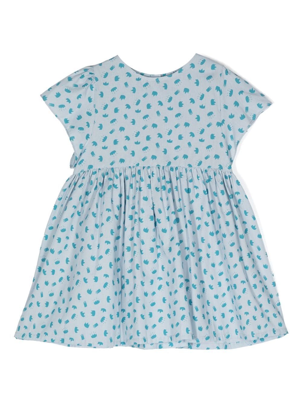 Knot Kleid mit Kronen-Print - Blau von Knot