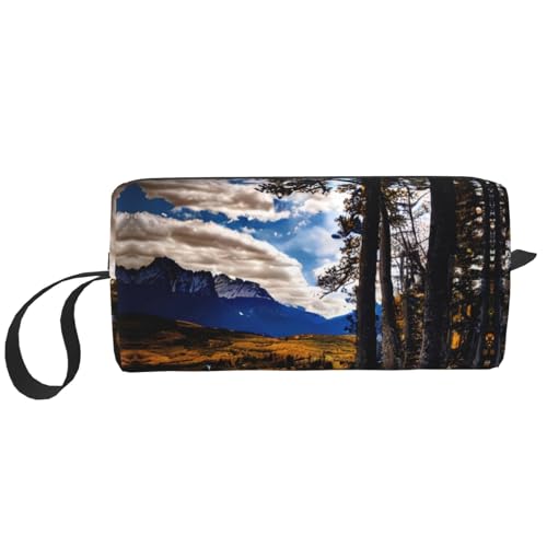 KoNsev Rocky Mountain Range Reise-Kulturbeutel für Damen und Herren, Zubehör-Organizer, kleine Münzgeldbörse, kleine Tasche, Rocky Mountain Range, Einheitsgröße von KoNsev