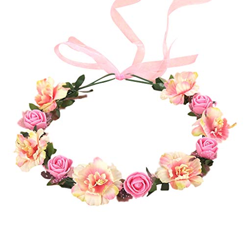 6 Farben Erwachsene Kinder Unregelmäßige Faux Rose Blumen Stirnband Blumen Mädchen Braut Hochzeit Farbe Kranz Krone Kopfschmuck von Kobeleen