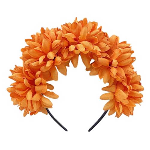 Elegante Stirnbänder mit weichem Stoff Blume Kopfschmuck Mädchen Blume Haarbänder Haarschmuck für Hochzeit Party Cosplay von Kobeleen