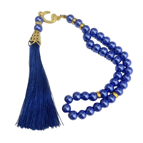 Kobeleen Islamischer Tasbih-Rosenkranz, 33 Perlen, Perlen-Gebets-Rosenkranz-Armband, handgefertigter religiöser Schmuck, Meditationsarmband von Kobeleen