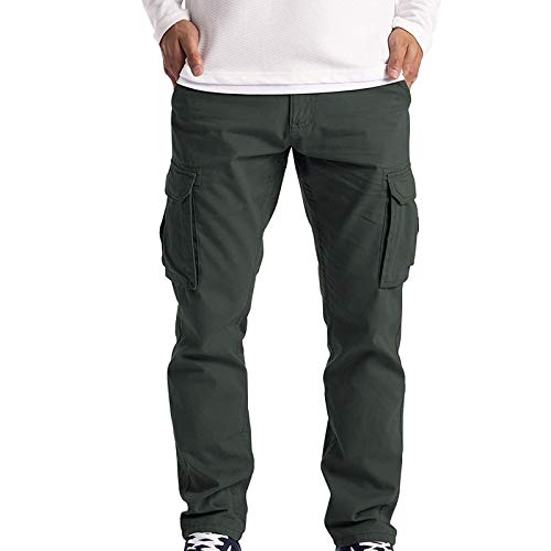 Cargohose Herren Baggy Slim Fit Trekkinghose Herren Stretch Sommer Mit Kordelzug Relaxing Hose Angenehme Arbeitskleidung Jogger Business Sport Freizeithose Outdoorhose von Kobilee