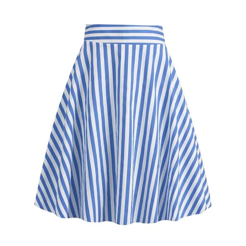 Damen Rock: Gestreift Elastischem Plissee 1950er Jahre Tellerrock Trachtenrock Rüschen Rosa Schwarzer A Linie Skirt Rock Swing Plaid Hohe Taille Midirock Faltenrock Damen Rock: Gestreift Elastischem Plissee 1950er Jahre Tellerrock Trachtenrock Rüschen Rosa Schwarzer A Linie Skirt Rock Swing Plaid Hohe Taille Midirock Faltenrock von Kobilee