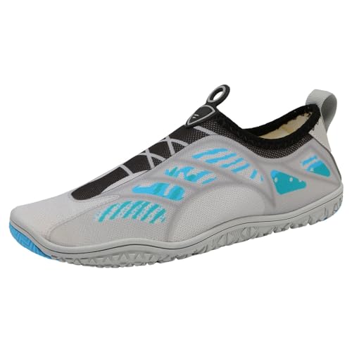 Kobilee Badeschuhe Herren Damen 43 39 Leicht Und Bequem Wasserschuhe Schwarz Blau Aquaschuhe Schwimmschuhe Bootsschuhe Neoprenschuhe für Barfuß Tauchen Schwimmen Surfen Aqua Wandern Strand Yoga von Kobilee