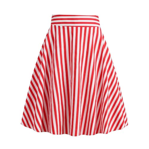Röcke Für Damen: Gestreift Plissee 1950er Jahre Rüschen Trachtenrock Rock Plaid Rosa Schwarzer Midi Faltenrock Skirt Hohe Taille Elastischem Stretch Midirock Sommerrock Röcke Für Damen: Gestreift Plissee 1950er Jahre Rüschen Trachtenrock Rock Plaid Rosa Schwarzer Midi Faltenrock Skirt Hohe Taille Elastischem Stretch Midirock Sommerrock von Kobilee