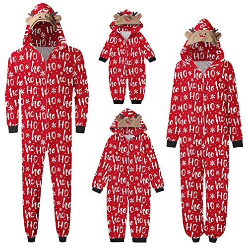 Weihnachtspulli Familie Set Herren Damen Kinder Junge Mädchen Baby Festlich Pärchen Winter Warm Langarm Sweatshirt Baumwolle Ugly Weihnachtspullover Familie Set von Kobilee