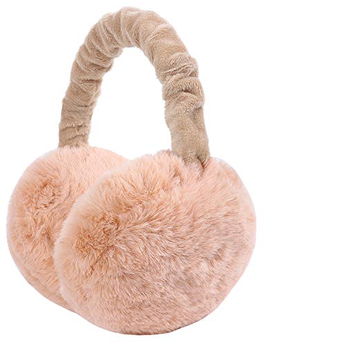 Damen Ohrenschützer - Winter Plüsch Ohrenwärmer Warme Earmuffs Outdoor Verstellbarer Ohrenschützer Faltbare Weihnachten Unisex Earband Earmuffs (Kamel) von Kodior